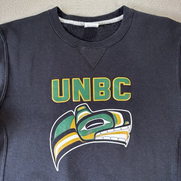 Russell Athletic Indigenous Timberwolves Crewneck Mens M University College Wolf - Picture 2 of 16